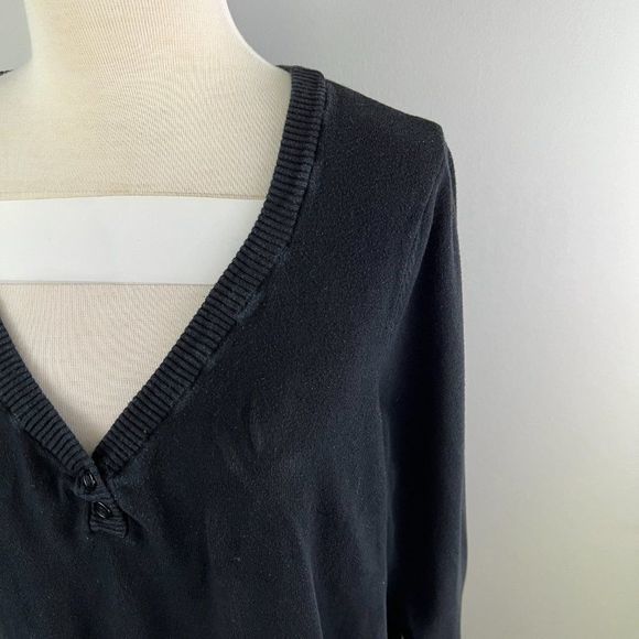 PENNINGTONS Black Button‎ Down Cardigan (1X) - Picture 3 of 8